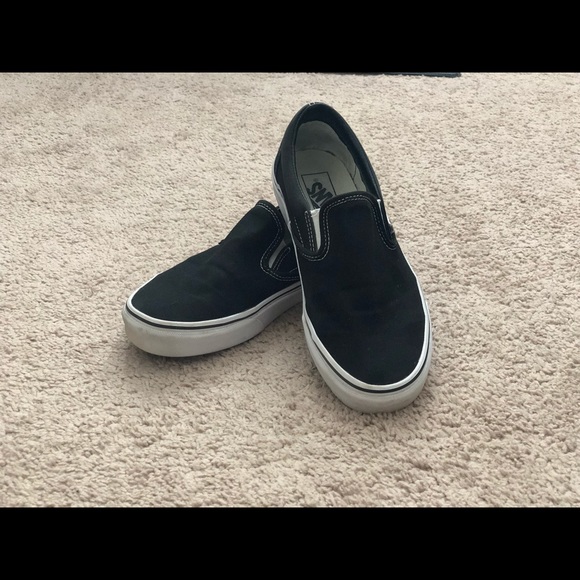 Vans Shoes - Black slip on Vans